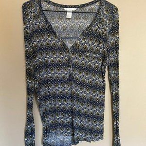 Pattern Long Sleeve Tee